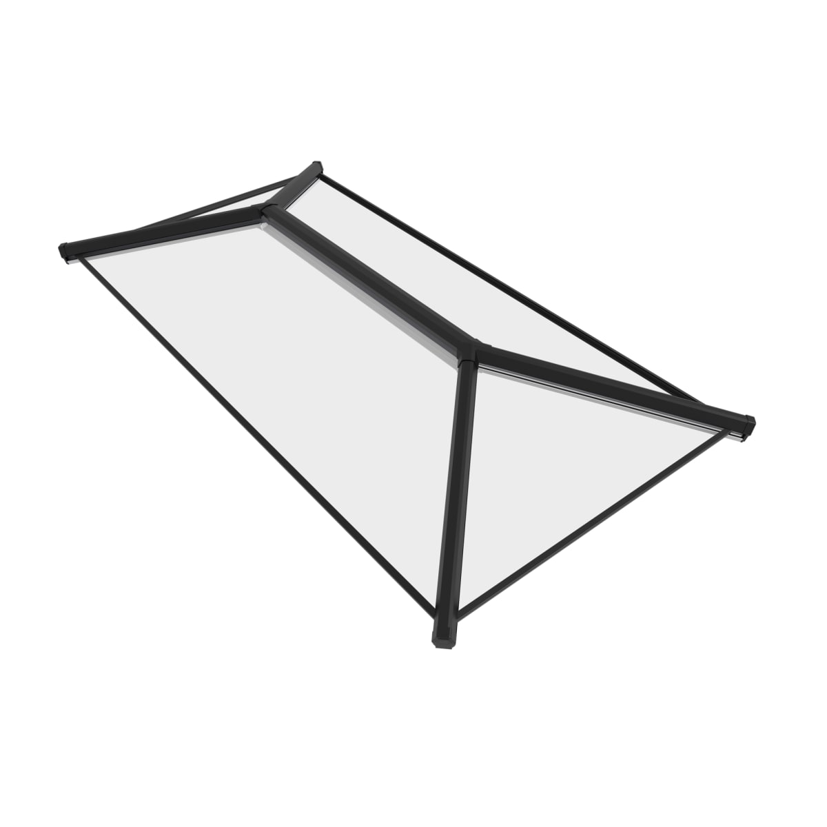 Product image for Crystal Aluminium  Skylight Roof Grey 7016 Ext White Int 2500mmx1500mm