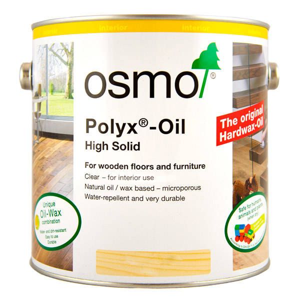Product image for Osmo Polyx Hard Wax Oil Original Satin Clear 2.5ltr