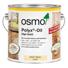 Image of Osmo Polyx Hard Wax Oil Original Satin Clear 2.5ltr
