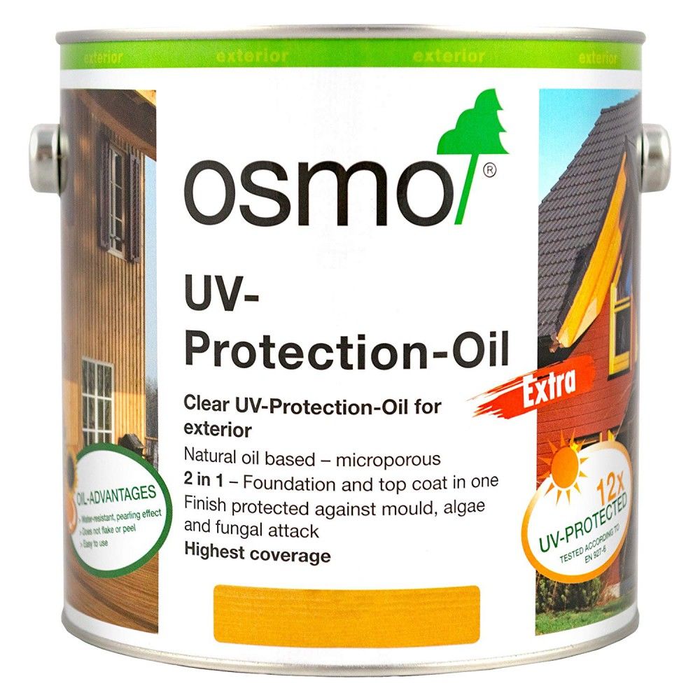 Product image for Osmo UV Protection Oil Extra Satin Clear 2.5ltr