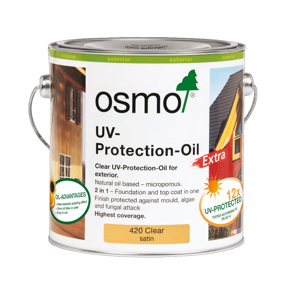 Image of Osmo UV Protection Oil Extra Satin Clear 2.5ltr