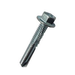 Product image for JG Self Drill Tek Screw Hex Head Washered M5.5x80mm 100pk