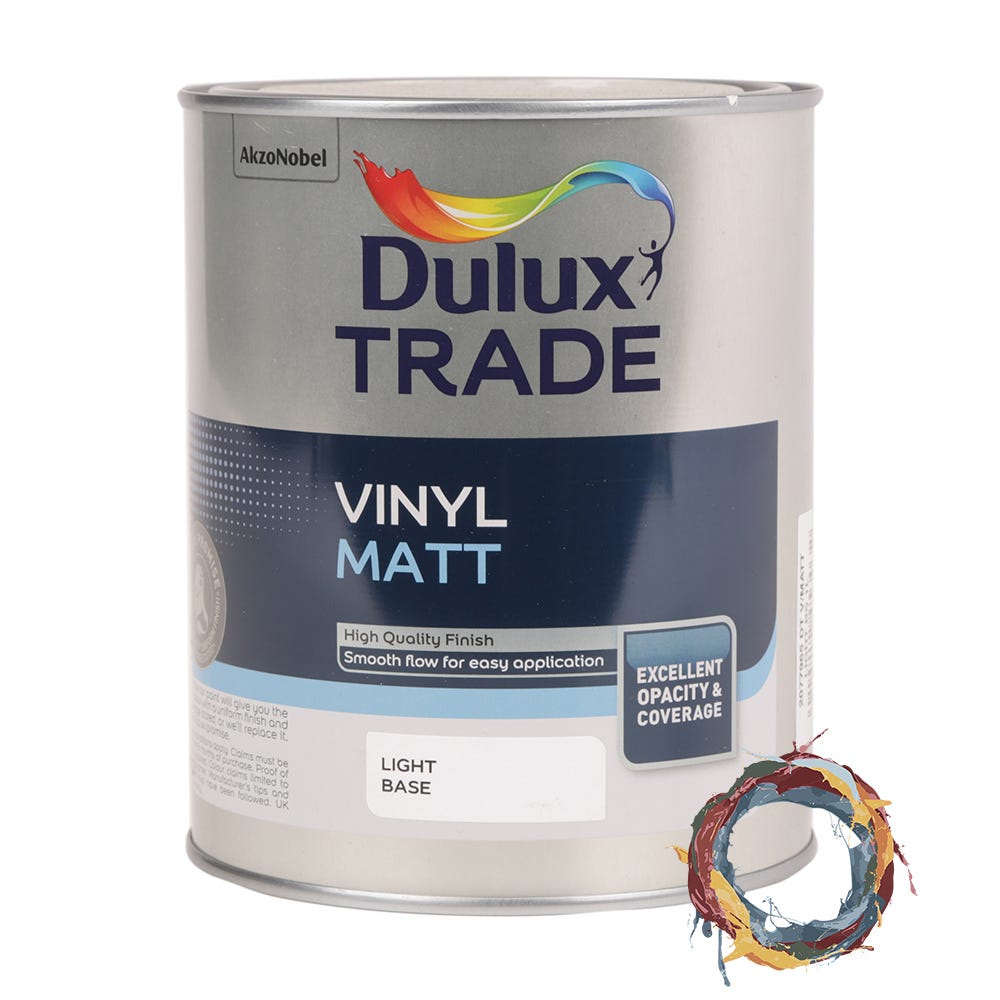 Product image for Dulux Trade Vinyl Matt Custom Mixed Colour 1L