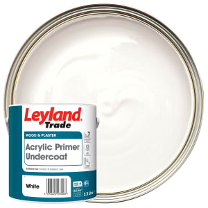 Product image for Leyland Trade Acrylic Primer Undercoat White 2.5ltr