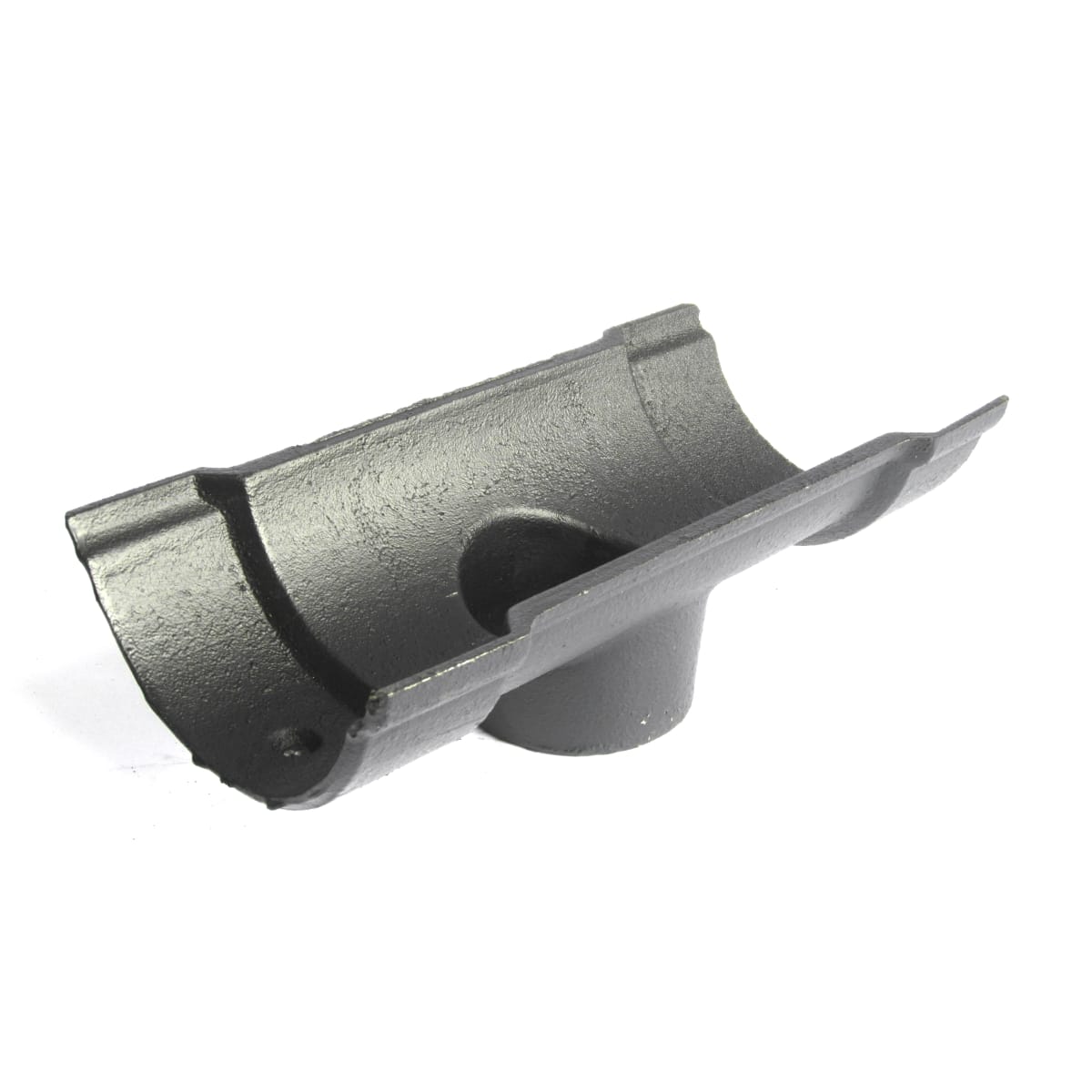 Product image for PAM Classical Rainwater Half Round Beaded Nozzle 115 x 65mm Black