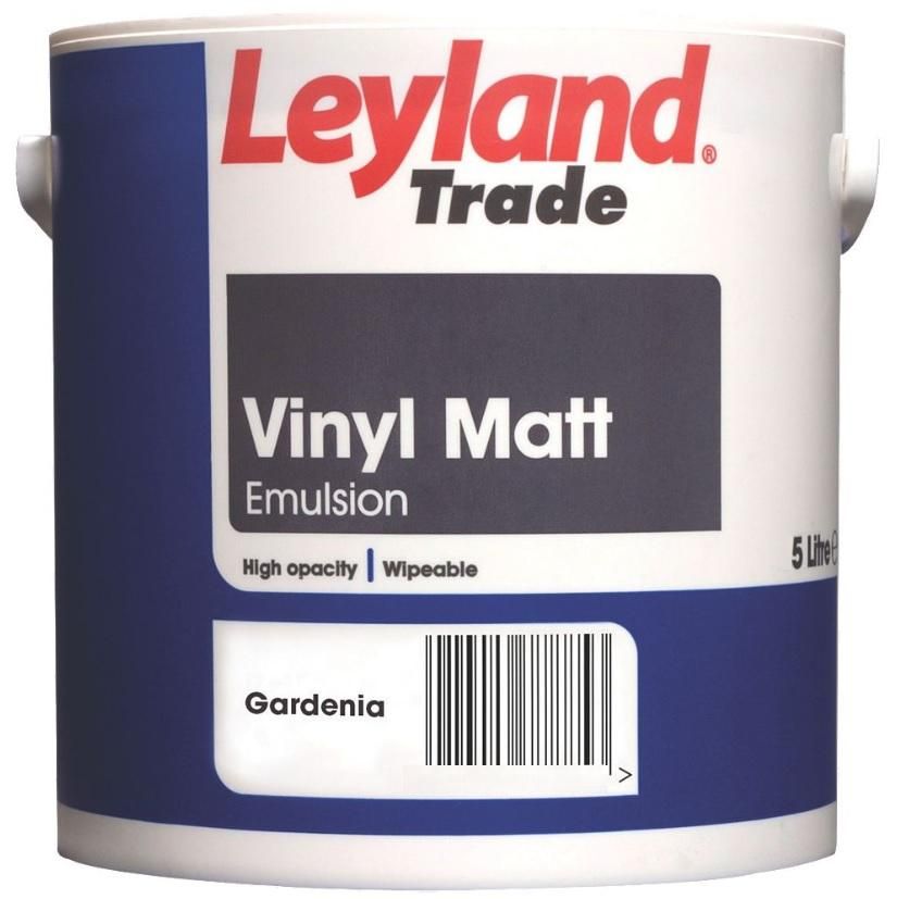 Image of Leyland Trade Vinyl Matt Paint Gardenia 5ltr