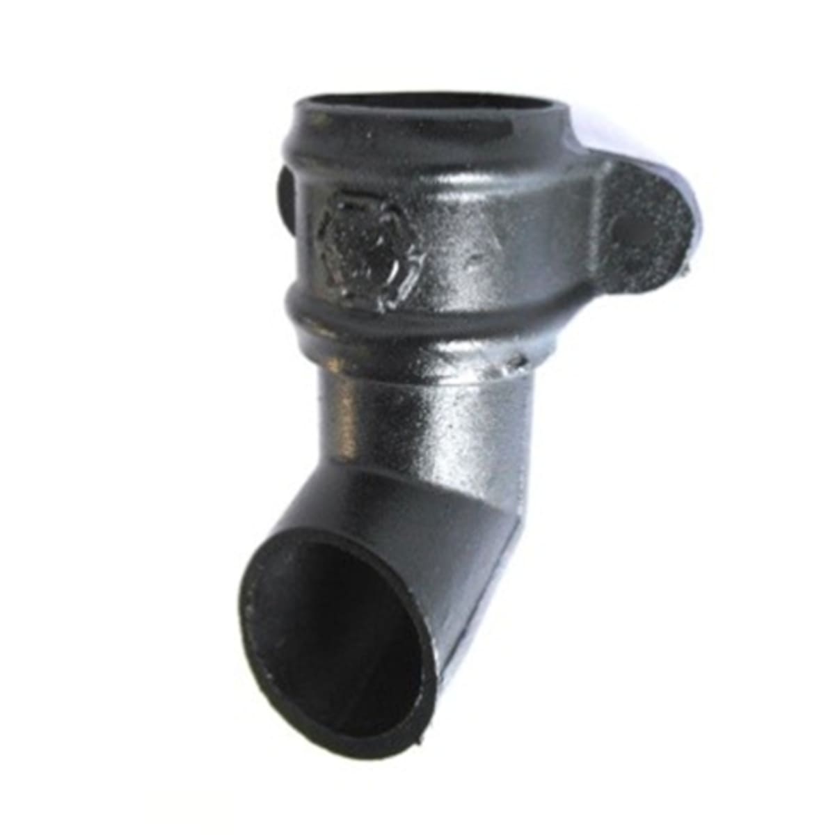 Product image for PAM Classical Rainwater Downpipe Shoe With Ears 65mm Dia Black