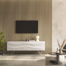 Product image for Cheshire Acoustic Slat Wall Panel Light Oak 22x605x2400mm