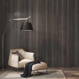 Product image for Cheshire Acoustic Slat Wall Panel Smoked Oak 22x605x2400mm
