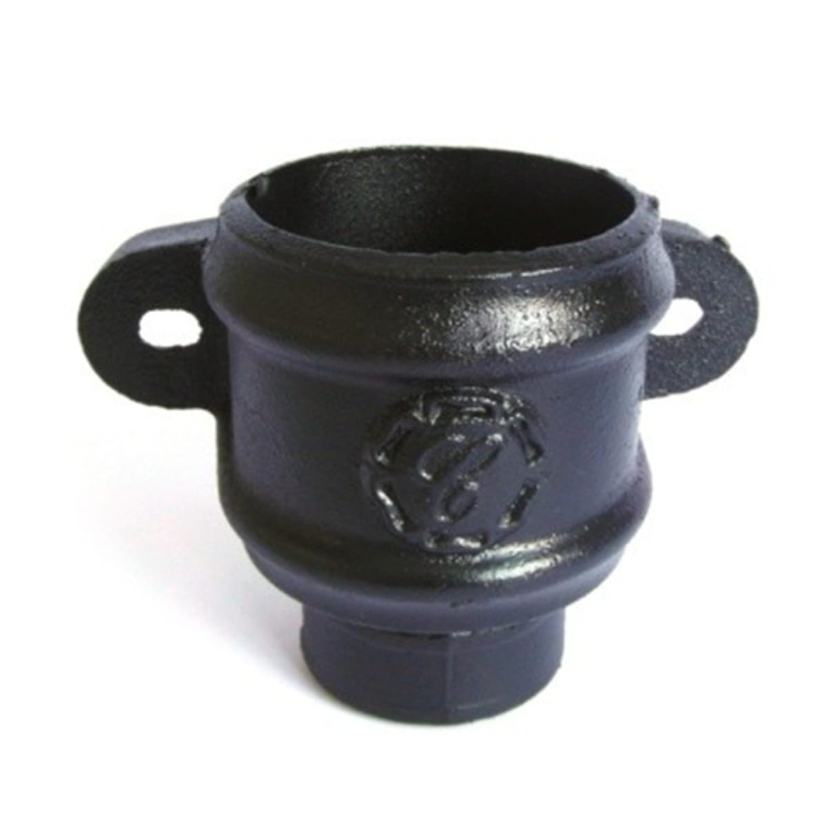 Product image for PAM Classical Rainwater Downpipe Loose Socket With Ears 65mm Dia Black