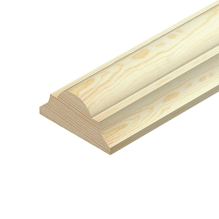 Product image for Cheshire Decorative Profile Dado Rail Moulding Pine 20x41x2400mm