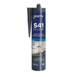 Product image for Bostik S41 Neutral Cure Low Modulus Acetoxy Window & Door Frame Silicone Clear 310ml