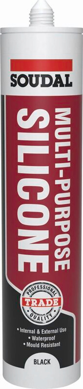 Image of Soudal Trade Exterior Frame Silicone Black 270ml