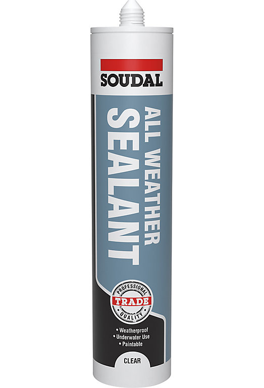 Product image for Soudal Trade All Weather Sealant Clear 290ml
