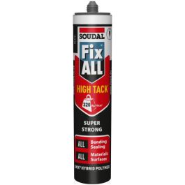 Image of Soudal Fix All High Tack Sealant & Adhesive Black 290ml