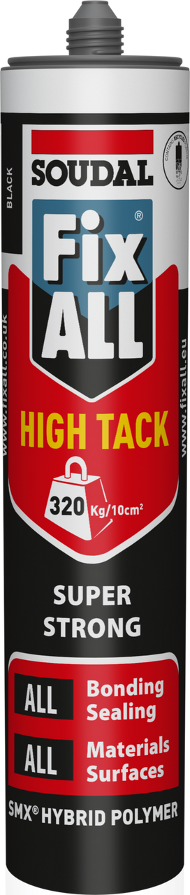 Product image for Soudal Fix All High Tack Sealant & Adhesive Black 290ml