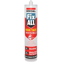 Image of Soudal Fix All High Tack Sealant & Adhesive Invisible 290ml