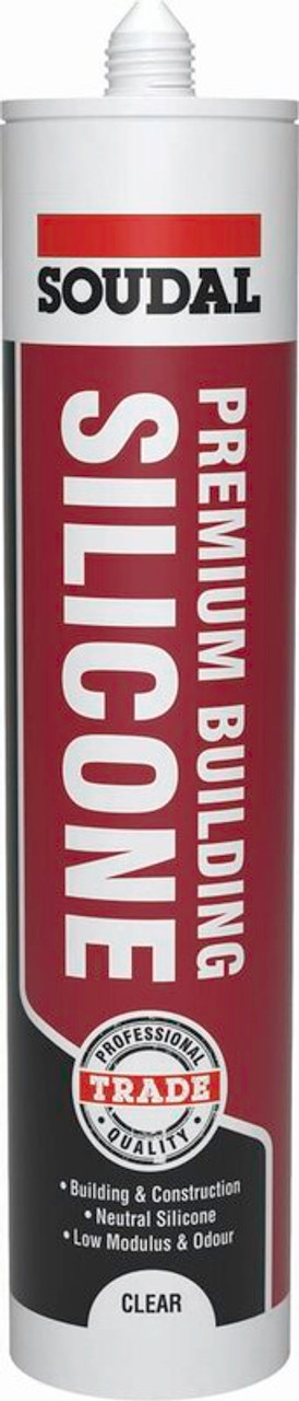 Product image for Soudal Trade Premium Building Silicon Clear 290ml