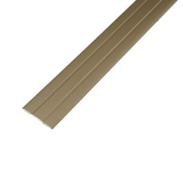 Product image for QA Self-Adhesive Coverstrip Brushed Steel 38x900mm