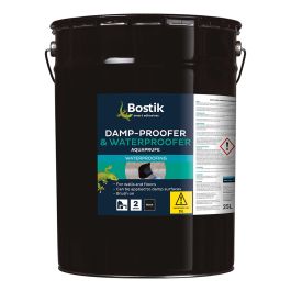 Product image for Bostik Aquaprufe Damp Proofer & Waterproofer (DPM) Black 25ltr
