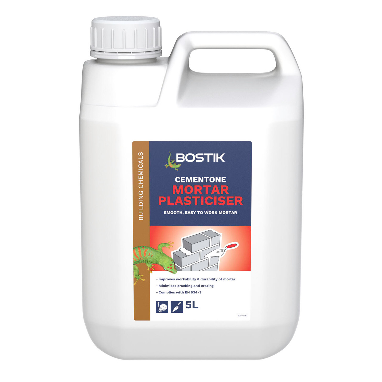 Image of Bostik Cementone Mortar Plasticiser 5ltr