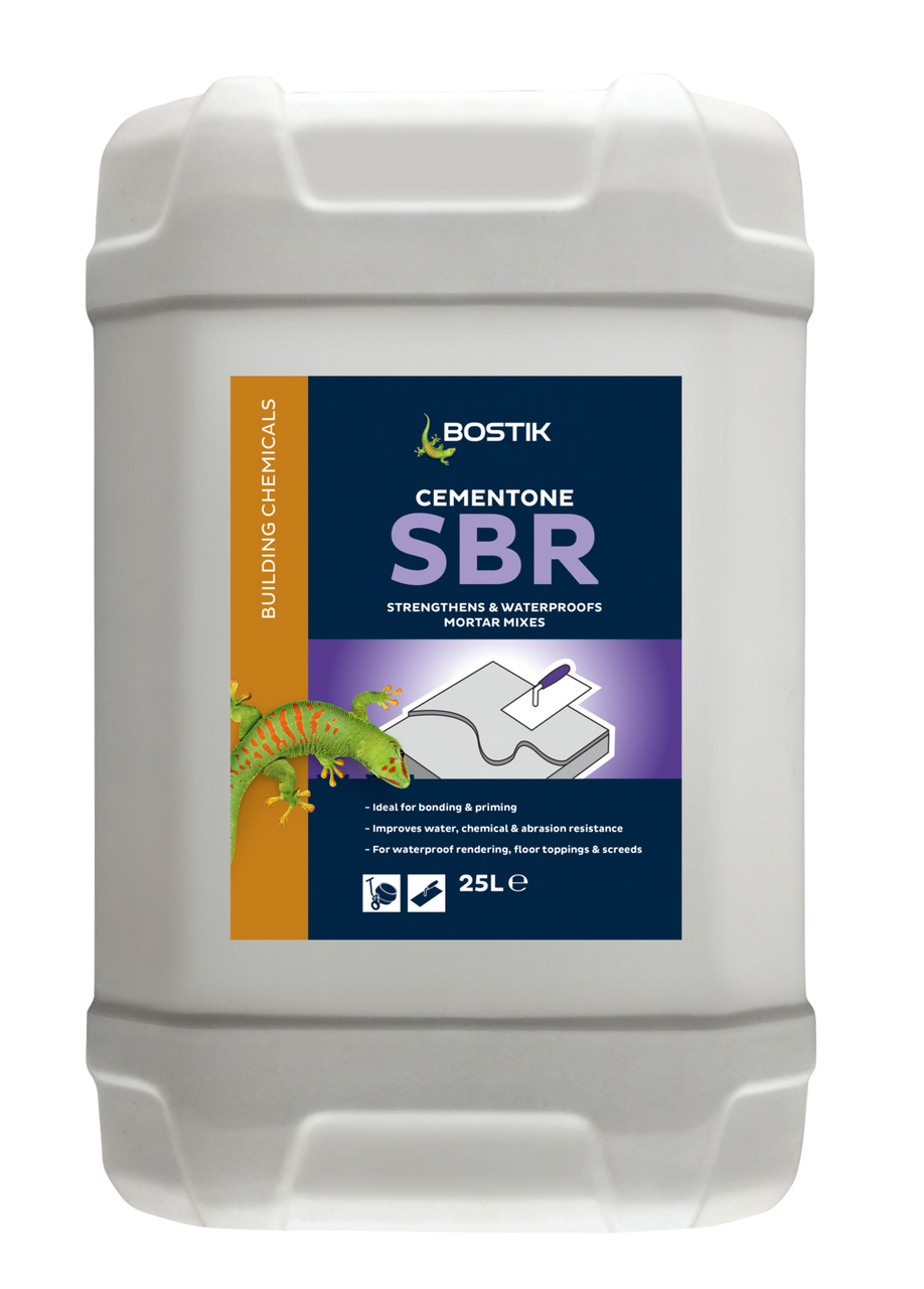 Product image for Bostik Cementone SBR Strengthens & Waterproofs Mortar Mixes 25ltr