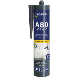 Product image for Bostik A80 Instantly Paintable Acrylic Decorators Caulk White 310ml