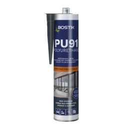 Product image for Bostik PU91 Construction Polyurethane Sealant Black 300ml