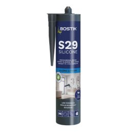 Product image for Bostik S29 High Humidity Low Modulus Acetoxy Glazing & Frame Silicone Sealant White 310ml