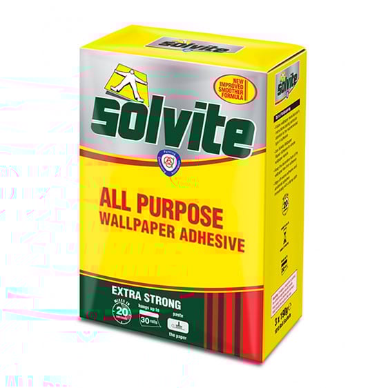 Product image for Solvite All Purpose Wallpaper Adhesive 50% Free (30 Roll) 30Roll