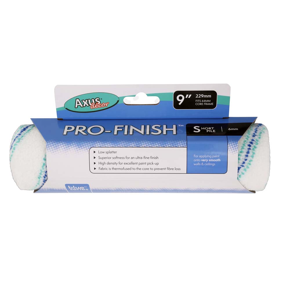 Product image for Axus Blue Pro-Finish 9 Inch Roller Short Pile 9inch