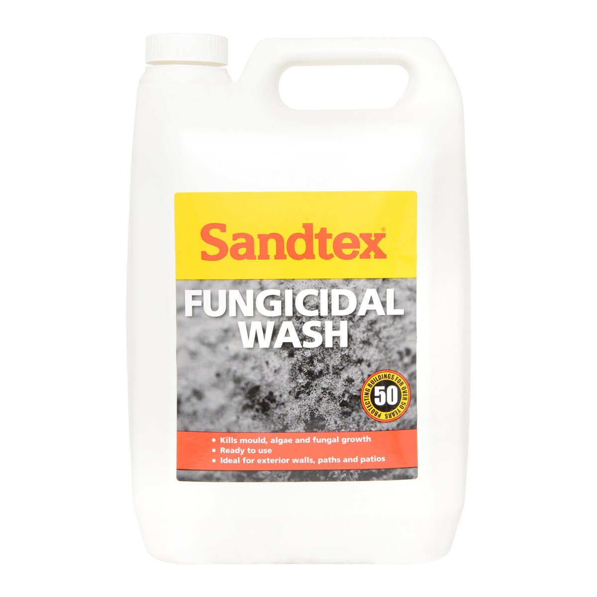 Product image for Sandtex Trade Fungicidal Wash 5L