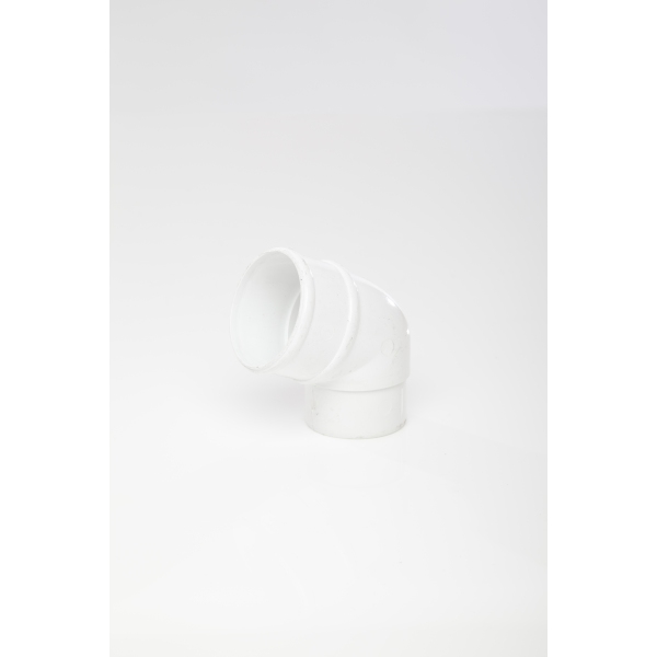 Product image for Polypipe 68mm X 112.5 Deg Downpipe Offset Bend White