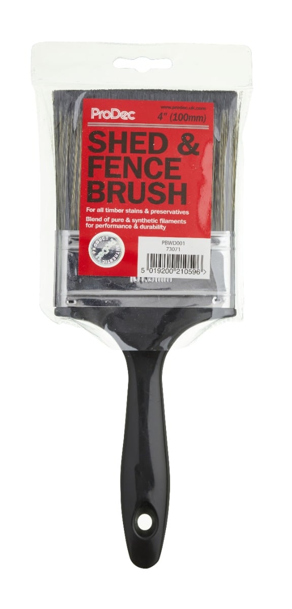 Product image for ProDec Shed and Fence Paint Brush 4inch