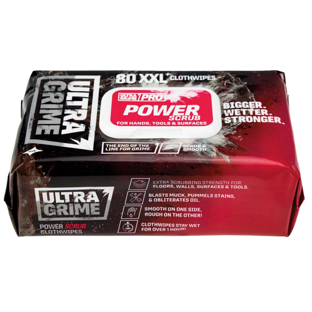 Product image for Ultragrime Pro XXL Power Scrub Wipes-Single Pack SinglePack