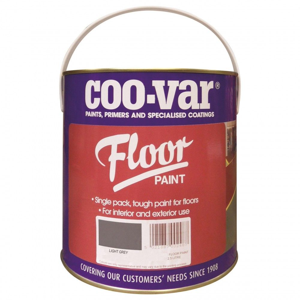 Product image for Coo-var® Floor Paint Light Grey 2.5ltr