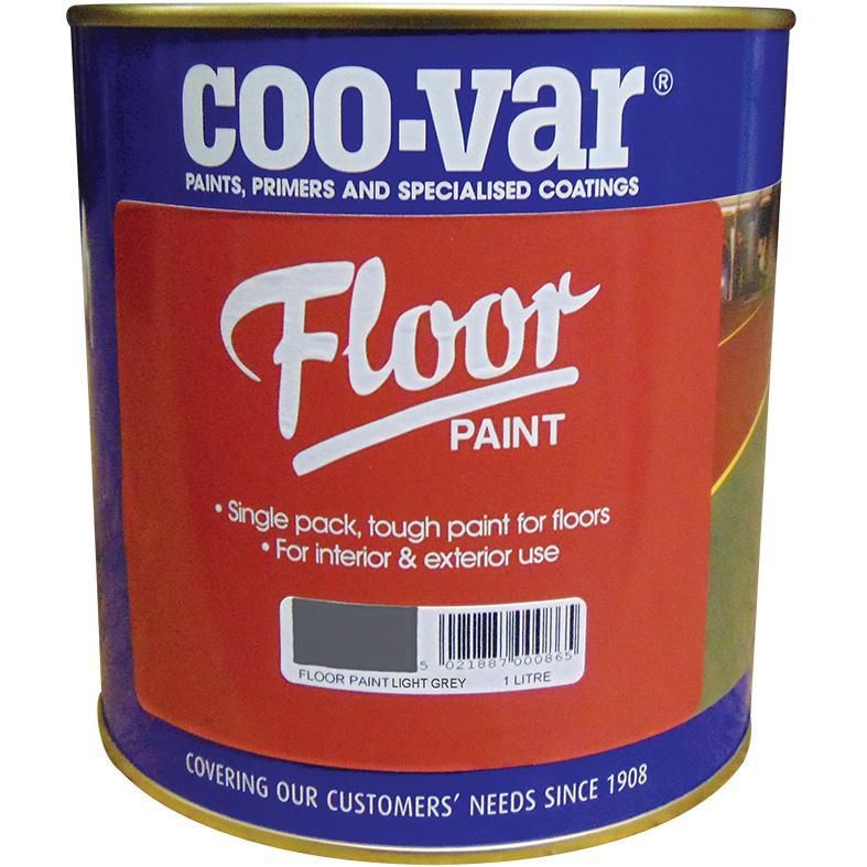Product image for Coo-var® Floor Paint Light Grey 1ltr