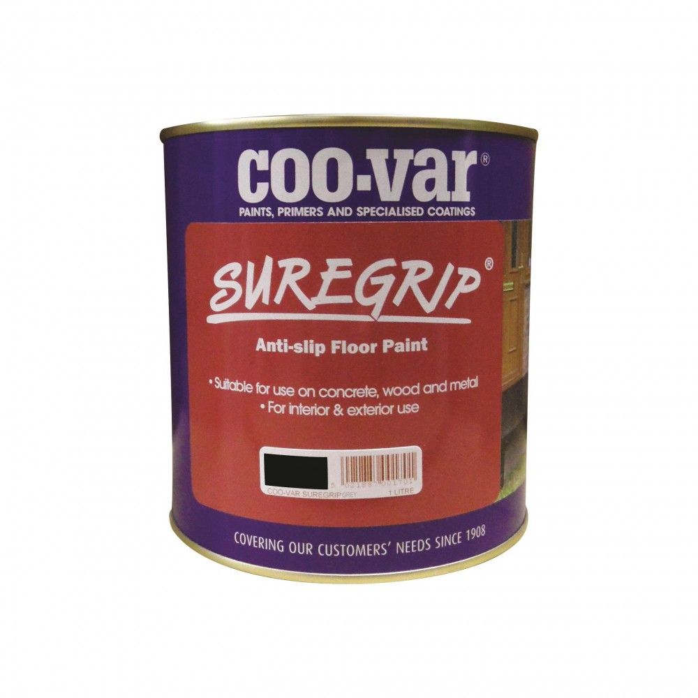 Image of Coo-var® Sure Grip Floor Paint Grey 1ltr