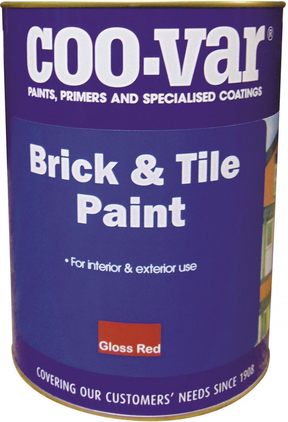 Product image for Coo-var® Brick & Tile Paint Gloss Red 5ltr