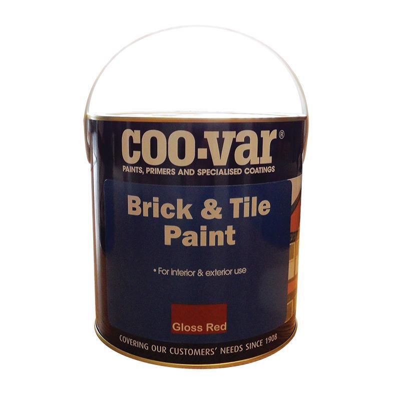 Product image for Coo-var® Brick & Tile Paint Gloss Red 2.5ltr