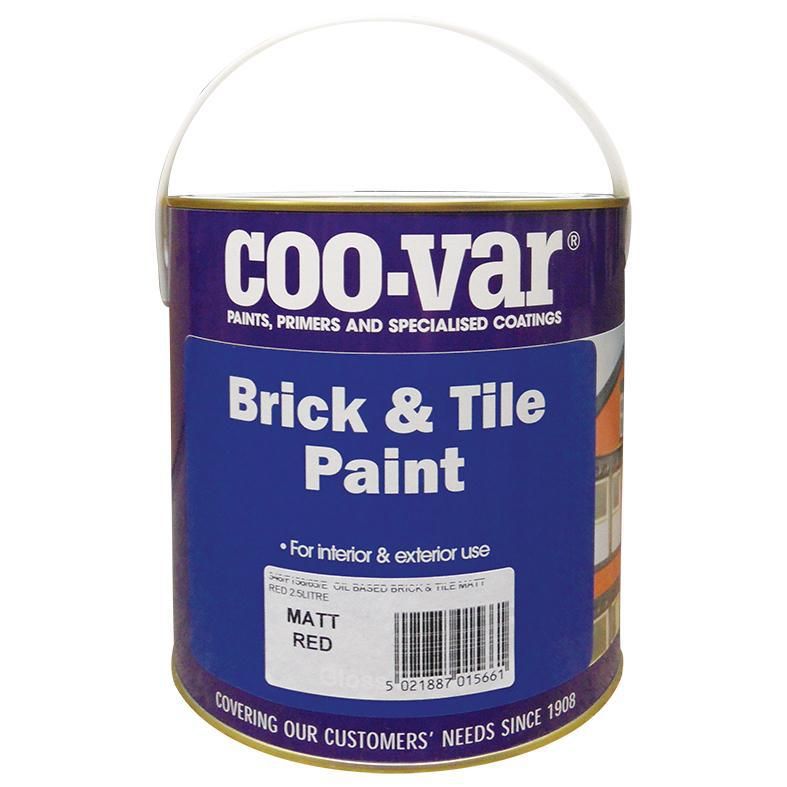 Product image for Coo-var® Brick & Tile Paint Matt Red 2.5ltr