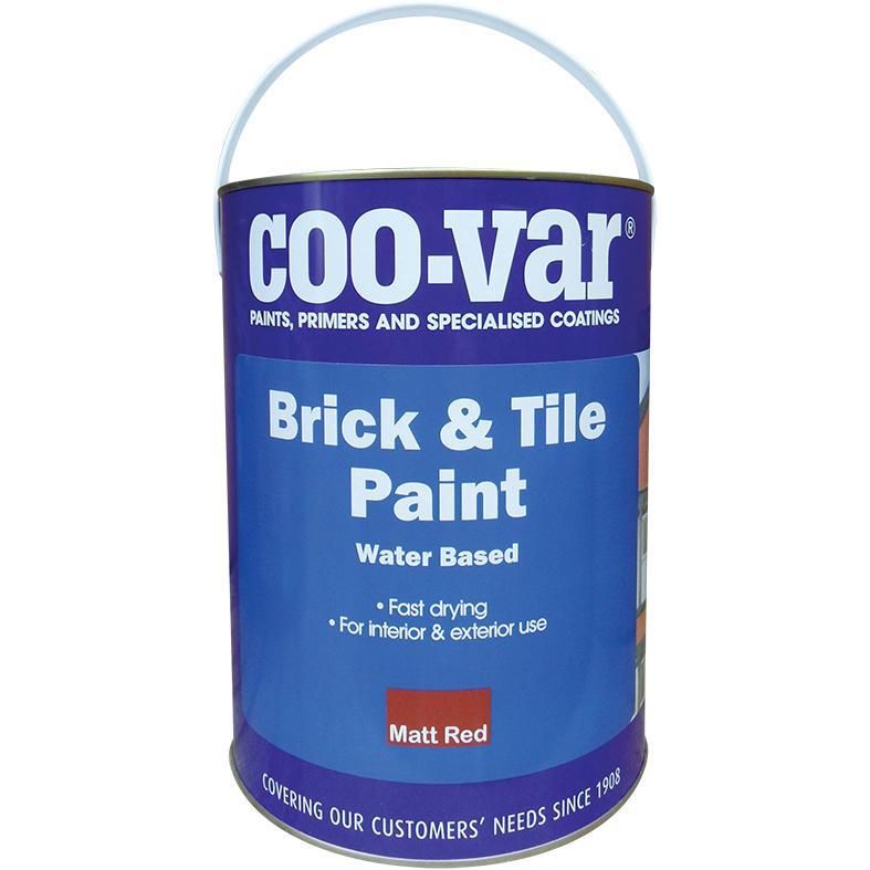 Product image for Coo-var® Brick & Tile Paint Matt Red 5ltr