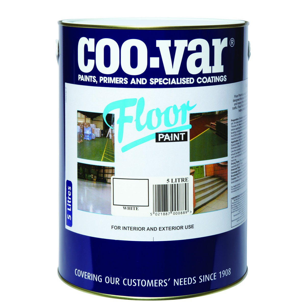Image of Coo-var® Floor Paint White 5ltr