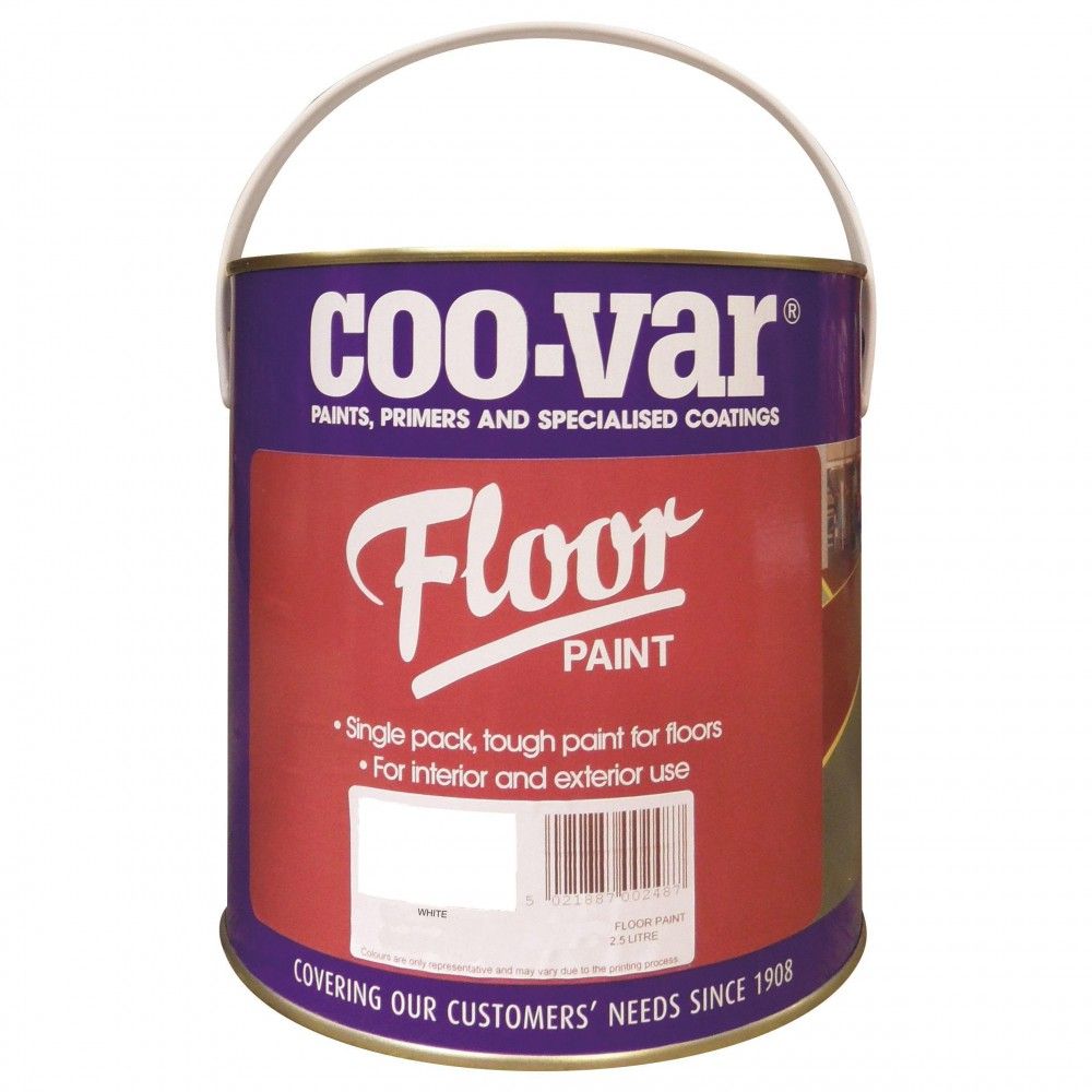 Product image for Coo-var® Floor Paint White 2.5ltr