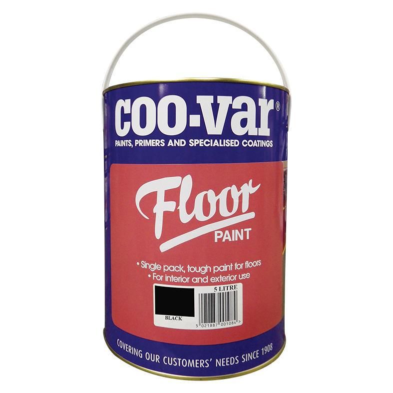 Product image for Coo-var® Floor Paint Black 5ltr