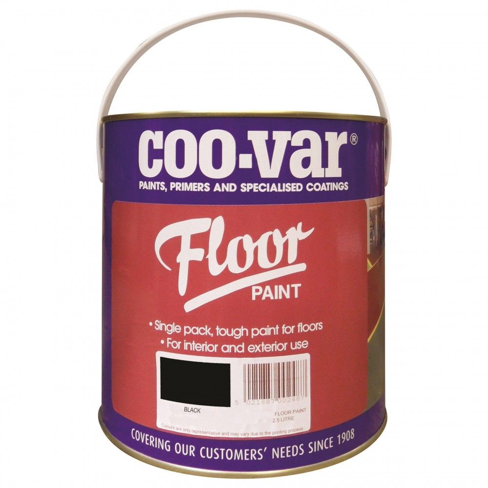 Product image for Coo-var® Floor Paint Black 2.5ltr