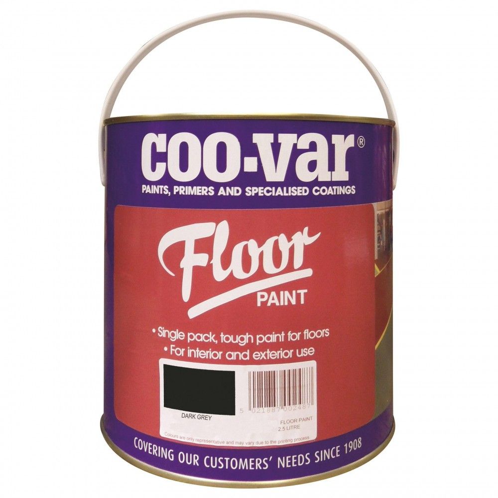 Product image for Coo-var® Floor Paint Dark Grey 2.5ltr