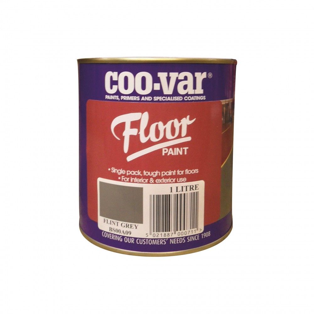 Product image for Coo-var® Floor Paint Flint Grey 1ltr