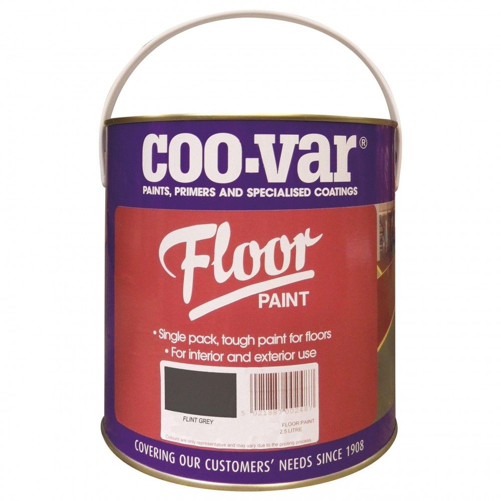 Product image for Coo-var® Floor Paint Flint Grey 2.5ltr