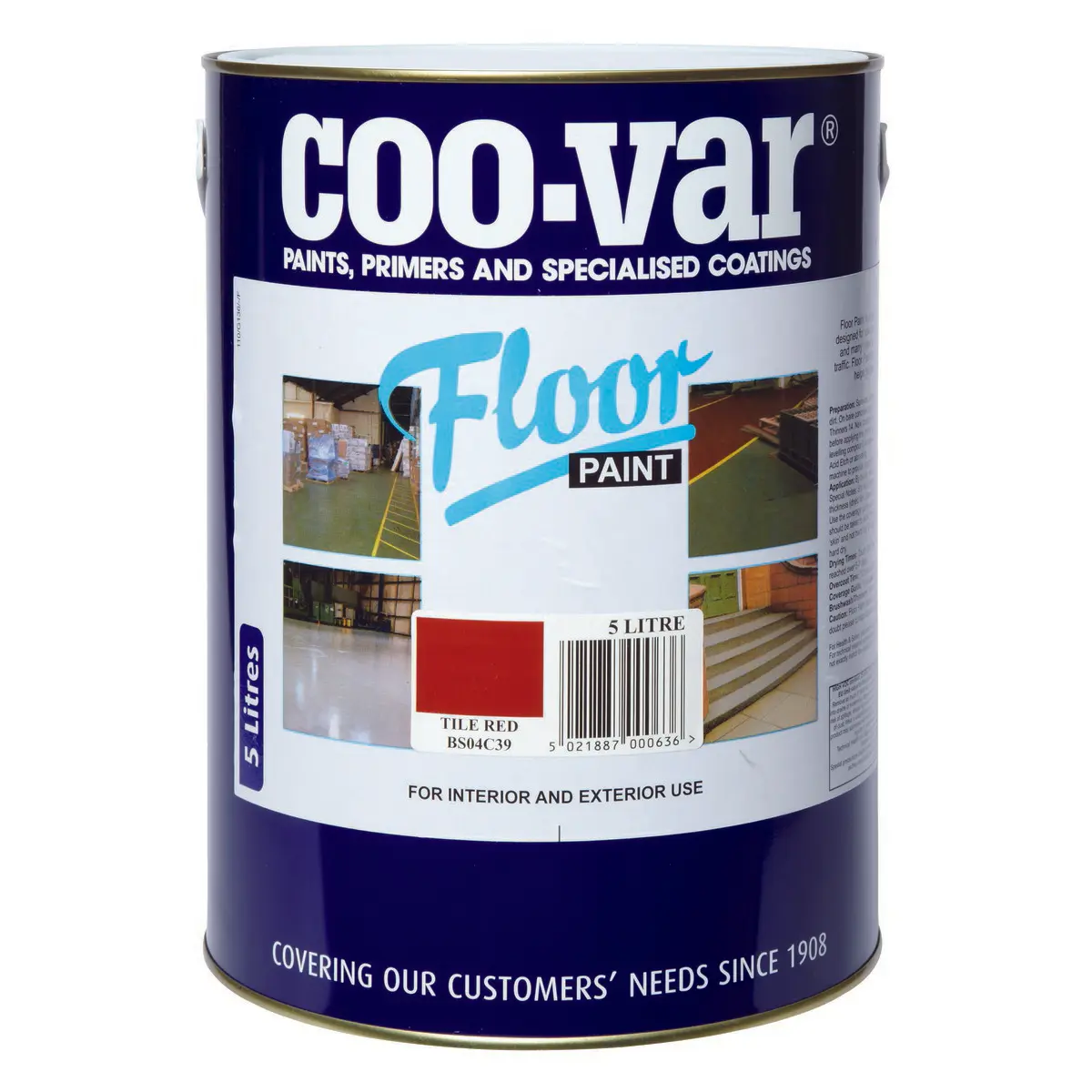 Image of Coo-var® Floor Paint Tile Red 5ltr